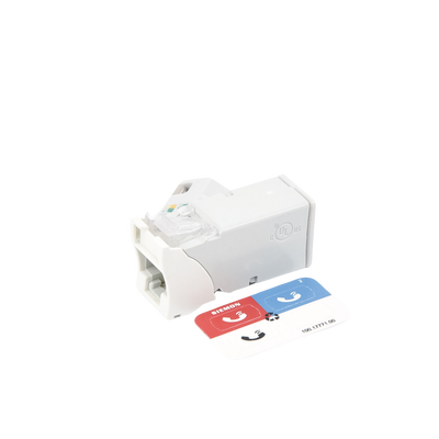 Jack Z-MAX Cat6A, UTP, Montaje híbrido en Placa de Pared (Plano y Angulado), Color Blanco, Versión Bulk (Sin Empaque Individual)