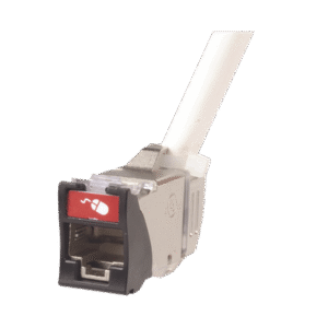 Jack Z-MAX 45 montaje híbrido a 45 grados ideal para espacios reducidos, Categoría 6A, Blindado, color negro