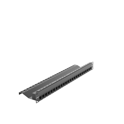 Patch Panel UTP Z-MAX de 24 puertos, Precargado con Jacks Categoría 6, Plano, 1UR