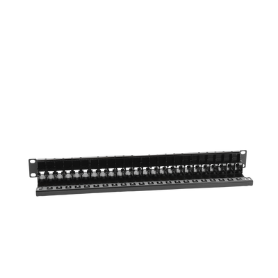 Patch Panel UTP Z-MAX de 24 puertos, Precargado con Jacks Categoría 6, Plano, 1UR