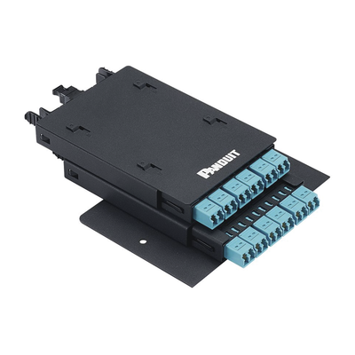 Soporte Para 2 Casetes HD Flex de 6 Puertos Duplex, Para Uso con Gabinetes de Zona, Color Negro