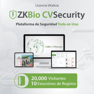 Licencia para ZKBio CVsecurity permite la gestion de 20 mil visitantes y 10 estaciones de registro Licencia para ZKBio CVsecurity permite la gestion de 20 mil visitantes y 10 estaciones de registro