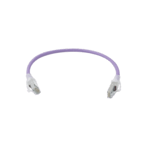 Patch Cord Z-MAX Cat6A S/FTP, CM/LS0H, 1ft, Color Violeta, Versión Bulk (Sin Empaque Individual)