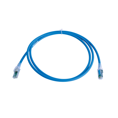 Patch Cord Z-MAX Cat6A S/FTP, CM/LS0H, 5ft, Color Azul, Versión Bulk (Sin Empaque Individual) Patch Cord Z-MAX Cat6A S/FTP, CM/LS0H, 5ft, Color Azul, Versión Bulk (Sin Empaque Individual)