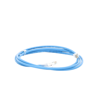 Patch Cord Z-MAX Cat6A S/FTP, CM/LS0H, 7ft, Color Azul, Versión Bulk (Sin Empaque Individual)