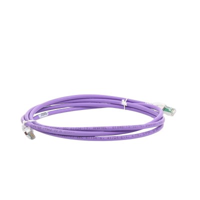 Patch Cord Z-MAX Cat6A S/FTP, CM/LS0H, 7ft, Color Violeta, Versión Bulk Patch Cord Z-MAX Cat6A S/FTP, CM/LS0H, 7ft, Color Violeta, Versión Bulk