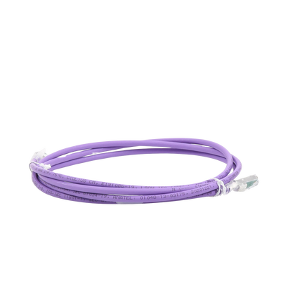 Patch Cord Z-MAX Cat6A S/FTP, CM/LS0H, 7ft, Color Violeta, Versión Bulk Patch Cord Z-MAX Cat6A S/FTP, CM/LS0H, 7ft, Color Violeta, Versión Bulk