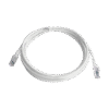Patch Cord Z-MAX Cat6A S/FTP, CM/LS0H, 10ft, Color Blanco, Versión Bulk (Sin Empaque Individual) Patch Cord Z-MAX Cat6A S/FTP, CM/LS0H, 10ft, Color Blanco, Versión Bulk (Sin Empaque Individual)