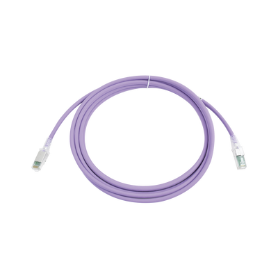 Patch Cord Z-MAX Cat6A S/FTP, CM/LS0H, 10ft, Color Violeta, Versión Bulk