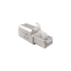 Plug RJ45 Cat6A Blindado, Terminación en Campo, Compatible con Todas las Categorías, Sin Clip Protector de Seguro