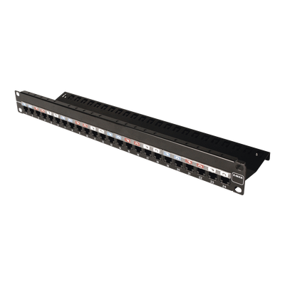Patch Panel Z-MAX, de 24 puertos, Modular (vacío), Plano, 1UR Patch Panel Z-MAX, de 24 puertos, Modular (vacío), Plano, 1UR