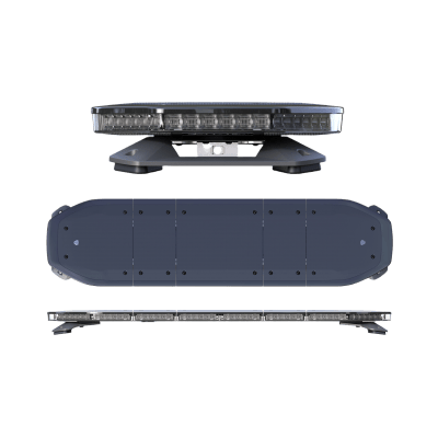 Barra de luces LED de 48", 216 LED, Dual Color, Programable, Rojo/Azul/Ámbar/Claro, Ideal para Equipar Unidades de Seguridad Publica con Domos Negros