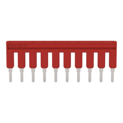 PUENTE DE 10 POLOS AISLADO / 800 V / 25 A / ROJO / COMPLIANT ROHS