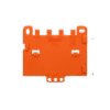 Placa de Retención para Soporte de Montaje / Series 221 o 222 / Ajuste DIN-35 / Datos Mecánicos y Materiales Incluidos