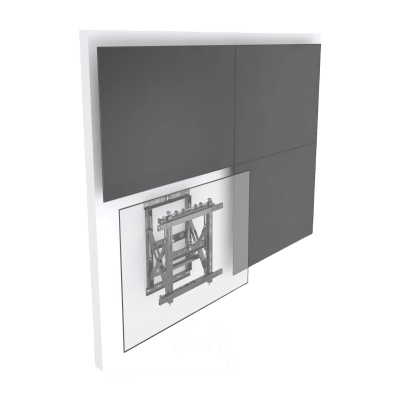 Soporte Modular de Pared para Videowall | Pop Out | Peso Máx. Sopotado 50 Kg | Soporta Formato Horizontal y Vertical.