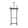 Montaje de Piso Móvil para Pantallas de 65 in a 100 in | vesa 100 x 100 hasta 1000 x 600 | carga maxima soportada 120kg| Fabricado en aluminio y acero