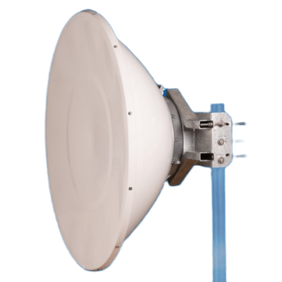Antena parabólica 4 ft para radio B11 y AF11, ganancia de 41 dBi, conector guía de onda, Alto aislamiento al ruido en enlaces vecinos, 10.1-12 GHz, Montaje de acero inoxidable incluido