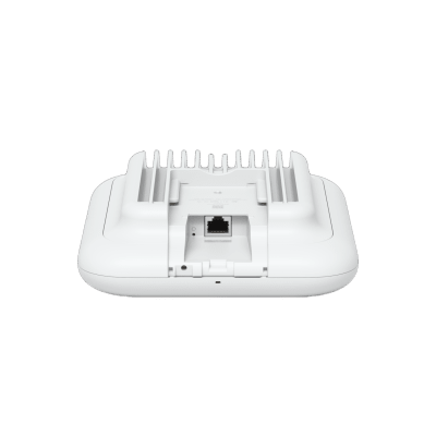 Access Point UniFi WiFi U7 Outdoor WiFi 7 802.11be doble banda, MU-MIMO 2x2 en cada banda, Puerto 2.5G, antena sectorial integrada 90° en 2.4 y 45° en 5 GHz, conectores para antenas omnidireccionales (incluidas), No incluye inyector POE