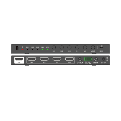 Multivisor HDMI 4x1 | 4K@30Hz | Vista Cuádruple | Cambio Automático/Manual | Control IR Multivisor HDMI 4x1 | 4K@30Hz | Vista Cuádruple | Cambio Automático/Manual | Control IR