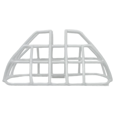 Protector De Rejilla Anti Vandalismo Y Golpes Accidentales, Color Blanco, Para Sirenas/Estrobos/Bocinas System Sensor, Montaje a Ras, 7.40"Altox6.15"Anchox3.39"Profundidad