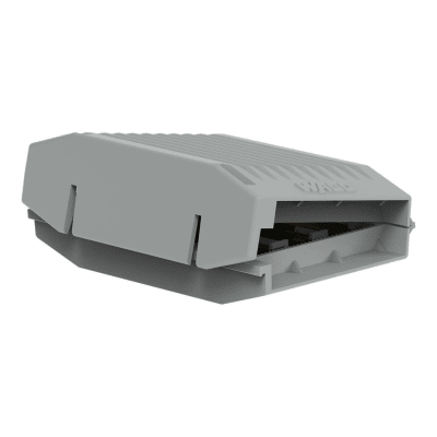 Gelbox Conexión En Línea Para Cables / Con Gel / Compatible Serie 221 / Hasta 4 mm² / Sin Bornas / Tamaño 2 / Color Gris / Protección IPX8 / Material Polipropileno