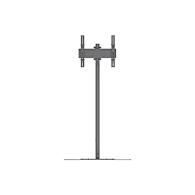 Soporte de Piso para Pantallas de 32 - 65 pulgadas| Vesa 600 x 400| Altura de 1.5mts| carga maxima soportada 50Kg.