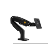 Brazo Ajustable para Monitor Ergonómico / Compatible con Monitores de 17" - 30" / Capacidad de Peso hasta 9 kg / Rotación 360° / Inclinación +85° a -30° / Giro 180° / Ajuste de Resorte de Gas / Color Gris