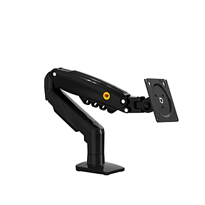 Brazo Ajustable para Monitor Ergonómico / Compatible con Monitores de 17" - 30" / Capacidad de Peso hasta 9 kg / Rotación 360° / Inclinación +85° a -30° / Giro 180° / Ajuste de Resorte de Gas / Color Gris