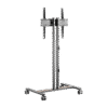 Soporte Móvil para Pantalla | Compatibilidad VESA 200x200 hasta 600x400 / Ruedas con Frenos / Ajuste de Altura y Ángulo / Soporte para TV de hasta 55 Pulgadas / Capacidad de Peso 35 kg