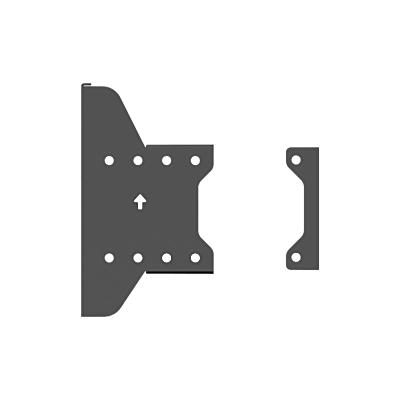 Accesorio_ Placa para Montaje doble de Pantallas Para Exhibicion de Pared a Pared| Dimensiones 225.2 mm x 126.2 mm x 95 mm