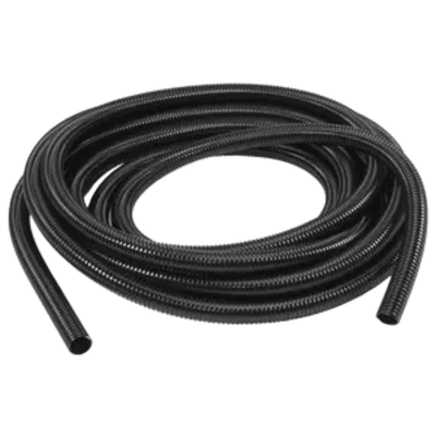 Manguera hermética flexible tipo PolyTuff no metálica, negra de 3/4", 100 pies. Uso comercial/industrial.