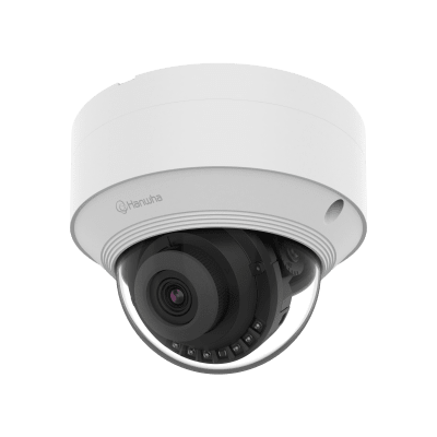 Cámara IP Tipo domo Antivandálica 5 Megapíxel / Lente fijo 4mm / IR 30M / WDR 120db / IP66 / H.265 & WiseStream / Inteligencia Artificial Deteccion de Personas y vehiculos