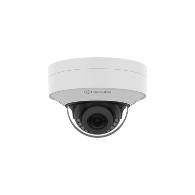 Cámara IP Tipo domo Antivandálica 8 Megapíxel / Lente fijo 3 mm / IR 20M / WDR 120db / IP66 / H.265 & WiseStream / Inteligencia Artificial Deteccion de Personas y vehiculos