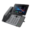 Videotelefono IP Wi-Fi, handset Inalámbrico, 20 Líneas SIP, Puertos Gigabit, PoE con Puerto USB, Bluetooth.