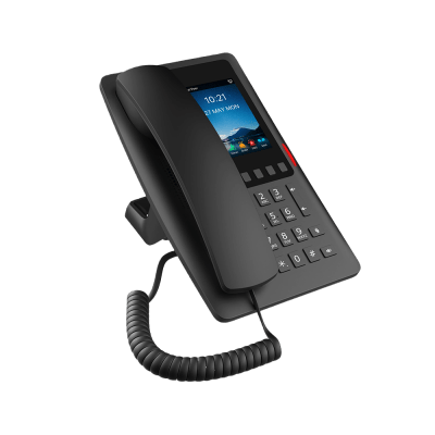 TELEFONO IP WI-FI HOTELERO C/POE C/PUERTO USB P/CARGA Y PANTALLA LCD D/3.5IN