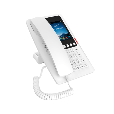 Teléfono IP Wi-Fi Hotelero con PoE, Puerto USB de Carga y Pantalla LCD de 3.5"