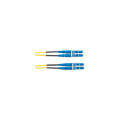 Jumper de Fibra Optica Monomodo 9/125 OS2, LC-LC Duplex, LSZH (Cero Halógenos), Color Amarillo, 1 Metro
