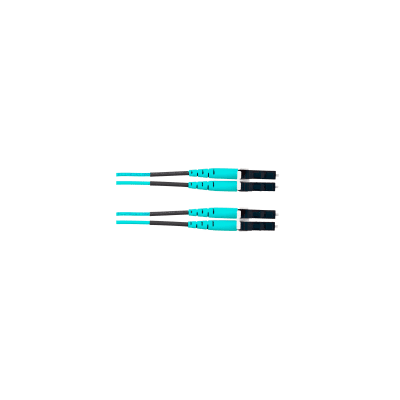 Jumper de Fibra Optica Multimodo 50/125 OM4, LC-LC Duplex, LSZH, Color Aqua, 3 Metros Jumper de Fibra Optica Multimodo 50/125 OM4, LC-LC Duplex, LSZH, Color Aqua, 3 Metros