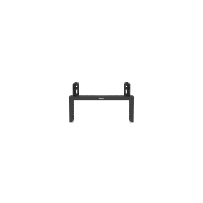 Rack de Distribución Aéreo de 2 Postes PanZone®, Rieles Roscados #12-24, de 4 UR, Color Negro