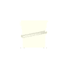 Base para canaleta T-70, de PVC rígido, con orificios perforados para montaje, 103.3 x 44.9 x 1800 mm, Color Blanco Mate
