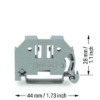 TOPE DE CIERRE SIN TORNILLOS / ANCHO 6 MM / PARA CARRIL DIN 35 X 15 Y 35 X 7,5 / GRIS / SIN HERRAMIENTAS / COMPATIBLE DIN EN 60715 / PLACAS DE FIJACIÓN