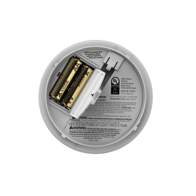 Detector de Humo Compacto Fotoelectrico Autonomo | 120 V y Respaldo Batería Reemplazable AA | Modelo 21031482 | Paquete de 6