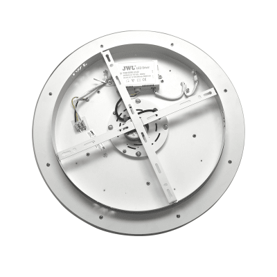 Ventilador de Techo con Luminario LED de 110 V CA 50/60 Hz / 88 W / 3 Tonos de Luz (6500 - 4 000 - 2 700 K) / Con giro 360° / Diámetro 495 mm / 6 Velocidades / Dimeable.