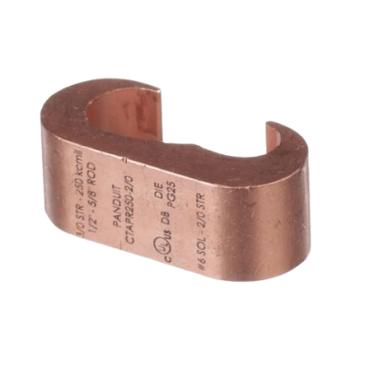 Conector de compresión a tierra de cobre Panduit CTAPR2/0-2/0-L, 1Pz