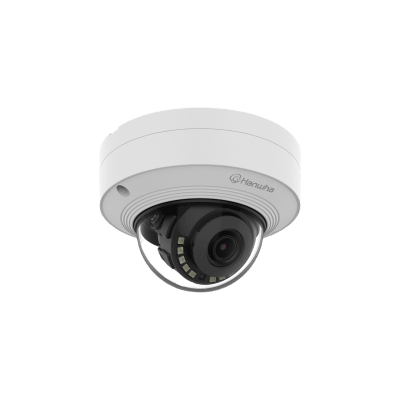Cámara IP Tipo domo Antivandálica 8 Megapíxel / Lente fijo 3 mm / IR 20M / WDR 120db / IP66 / H.265 & WiseStream / Inteligencia Artificial Deteccion de Personas y vehiculos