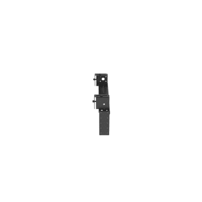 Rack de Distribución Aéreo de 2 Postes PanZone®, Rieles Roscados #12-24, de 4 UR, Color Negro