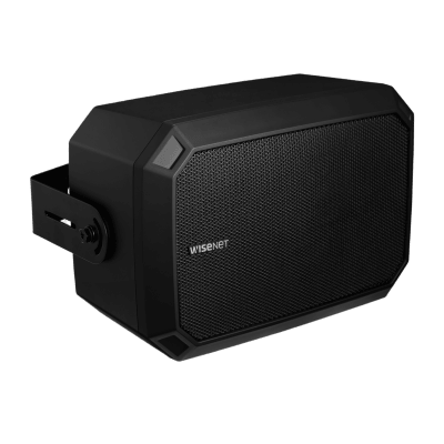 Altavoz IP Tipo Corneta / 10W / PoE+ / E/S de Alarma / Para integración con sistema Hanwha / IP66 / SIP, IPv4, HTTP, DNS, NTP, TCP, UDP, ARP.