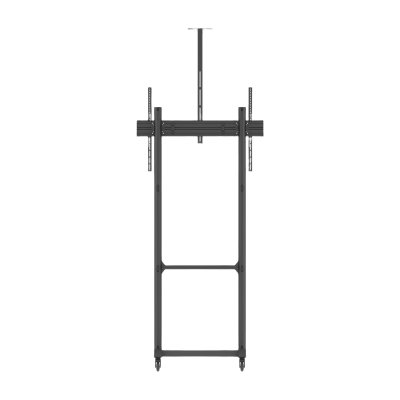 Montaje de Piso Móvil para Pantallas de 65 in a 100 in | vesa 100 x 100 hasta 1000 x 600 | carga maxima soportada 120kg| Fabricado en aluminio y acero