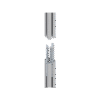 Accesorio_ Riel de Aluminio con longitud de 2380mm| Compatible con estructura para Videowall | Diseño Modular | Incluye Tapas de Riel