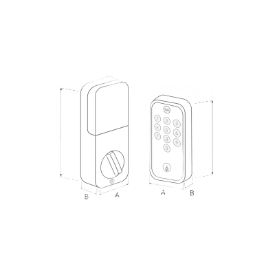 CERRADURA DIGITAL YED 210 / ACCESO POR CÓDIGO Y LLAVE / AUTOBLOQUEO AUTOMÁTICO / INSTALACIÓN FÁCIL / 20 CÓDIGOS / PROTECCIÓN IPX5 / FUNCIONA CON 4 PILAS AA / MODO SILENCIOSO